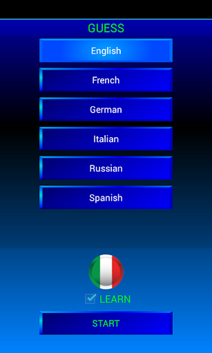 Guess and learn Italian