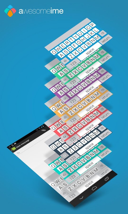 AwesomeIME - FLAT Keyboard - screenshot