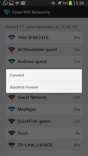 Open Wifi Network Finder - náhled
