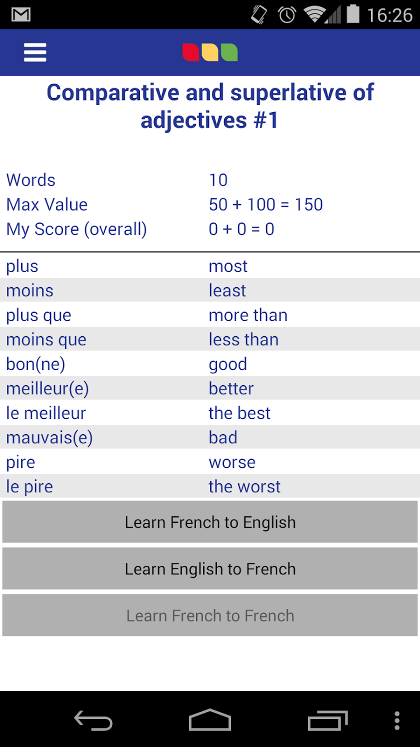 Vocab Express Screen 2