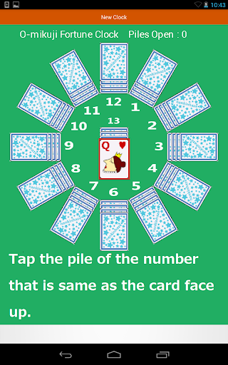 Fortune clock solitaire