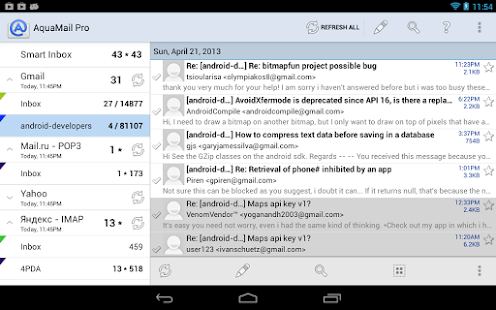 AquaMail for 2X MDM