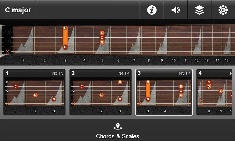 Android application JamBox Pro Chords &amp; Scales screenshort