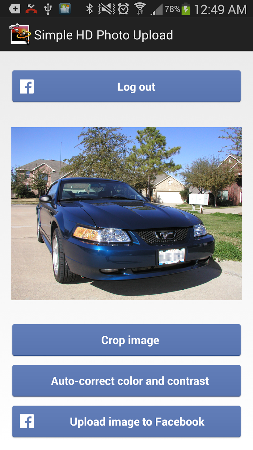 Simple HD Photo Upload Screen 3