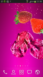 Strawberry juice LWP poster 1