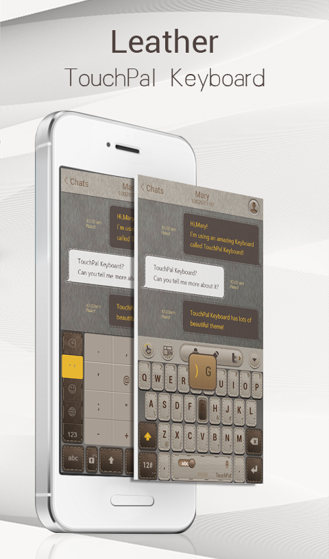 Android application TouchPal Leather Theme screenshot