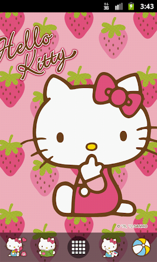 免費下載個人化APP|Hello Kitty Strawberry Theme app開箱文|APP開箱王