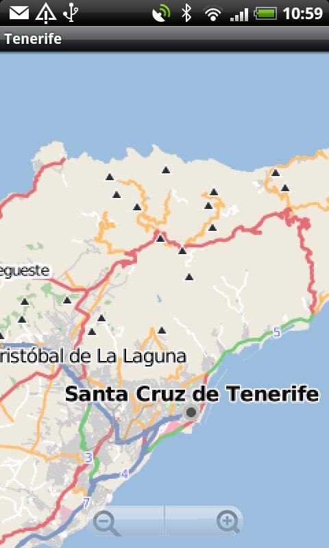 Android application Tenerife Street Map screenshort