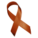 Brown Awareness Ribbon Clock