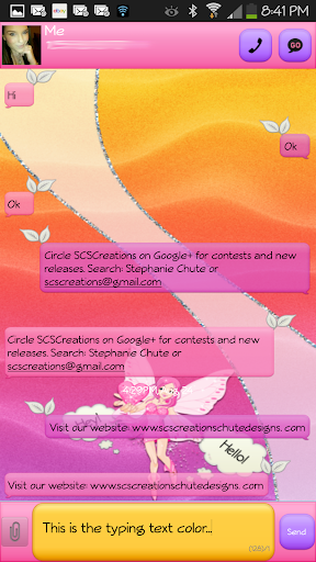 GO SMS - Fairy Cutie