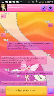 GO SMS - Fairy Cutie Screenshots 0