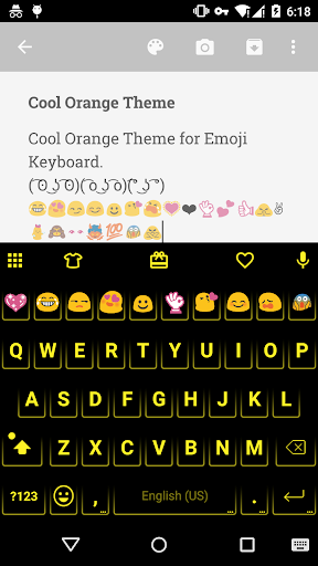 免費下載個人化APP|Neon Orange - Emoji Keyboard app開箱文|APP開箱王