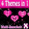 Pink Hearts Complete 4 Themes Mod