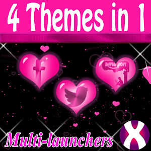 Pink Hearts Complete 4 Themes