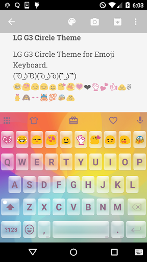 Colorful Circle Emoji Keyboard