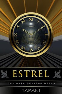 Estrel Designer Clock Widget - náhled