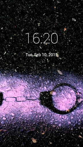 Purple Cuffs Shade Lock Screen