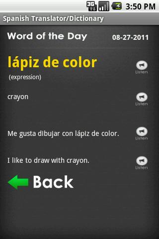 Talking Translator Pro Screen 1