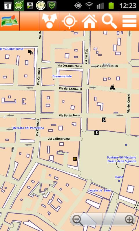Florence Offline mappa Map Screen 2