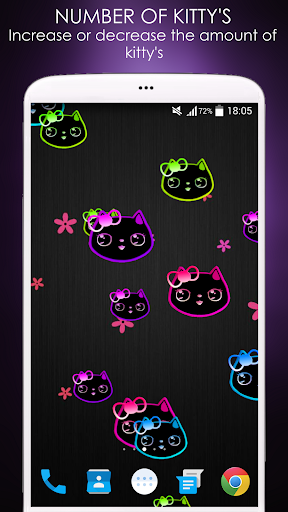 【免費個人化App】Neon Lily Kitty Live Wallpaper-APP點子