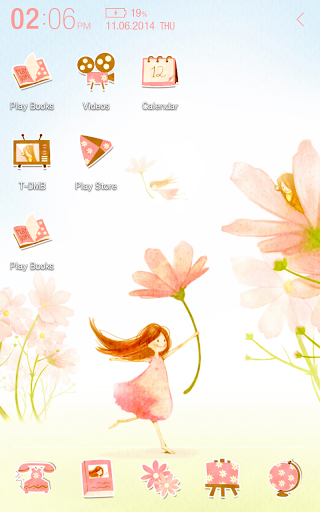 Flower fairy Atom Theme