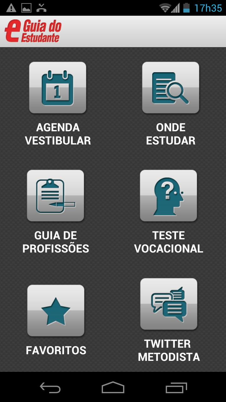 Android application Guia do Estudante screenshort