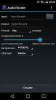 Audio Encoder APK Gambar Screenshot #2