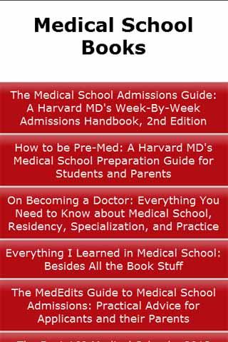 Medical School Books
