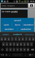 Ice Cream Sandwich Keyboard screenshot