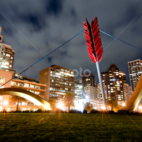 Cupid's Span East by Megan Smith - City,  Street & Park Skylines