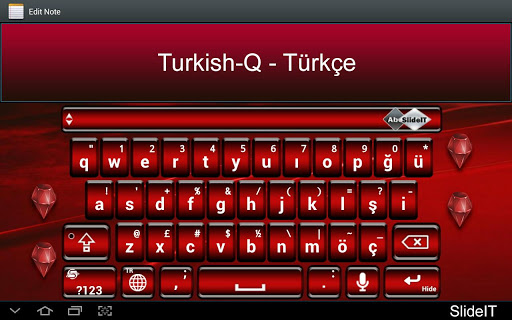 SlideIT Turkish-Q Pack