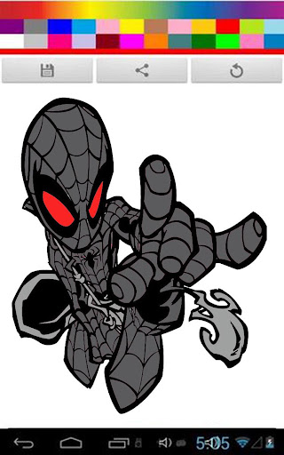 Spidy Coloring Game Kids