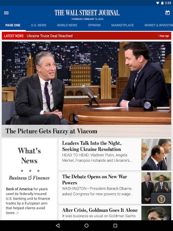 The Wall Street Journal Android Apps on Google Play