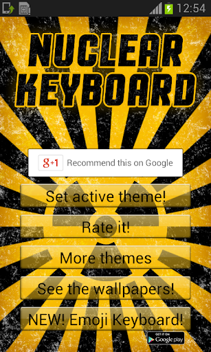 GO Keyboard Nuclear Theme