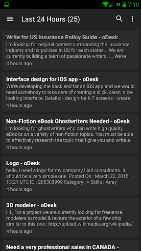 oDesk Feeds