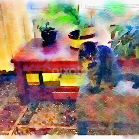 Late Afternoon by Nancy Merolle - Painting All Painting