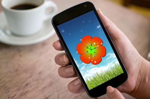 【免費生活App】Flower Clock Live Wallpaper-APP點子