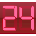 Digital Clock Red logo