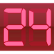 Digital Clock Red