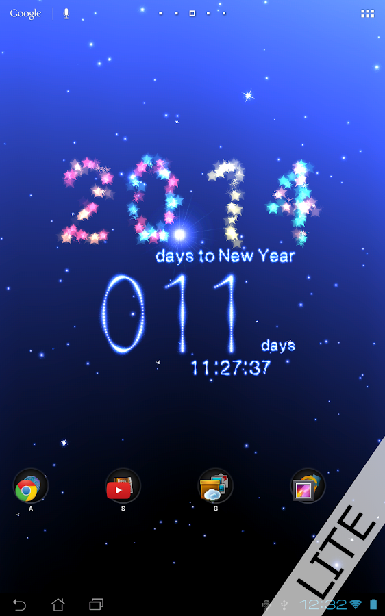 Приложение New Year Countdown 2014 на Андроид