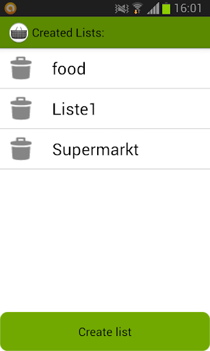 Shopping List