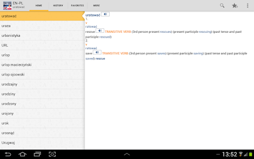 English<>Polish Dictionary TR Screenshots 13