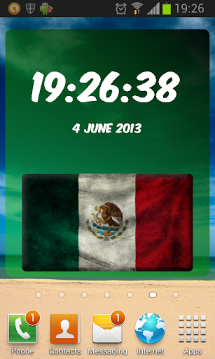 Mexico Digital Clock