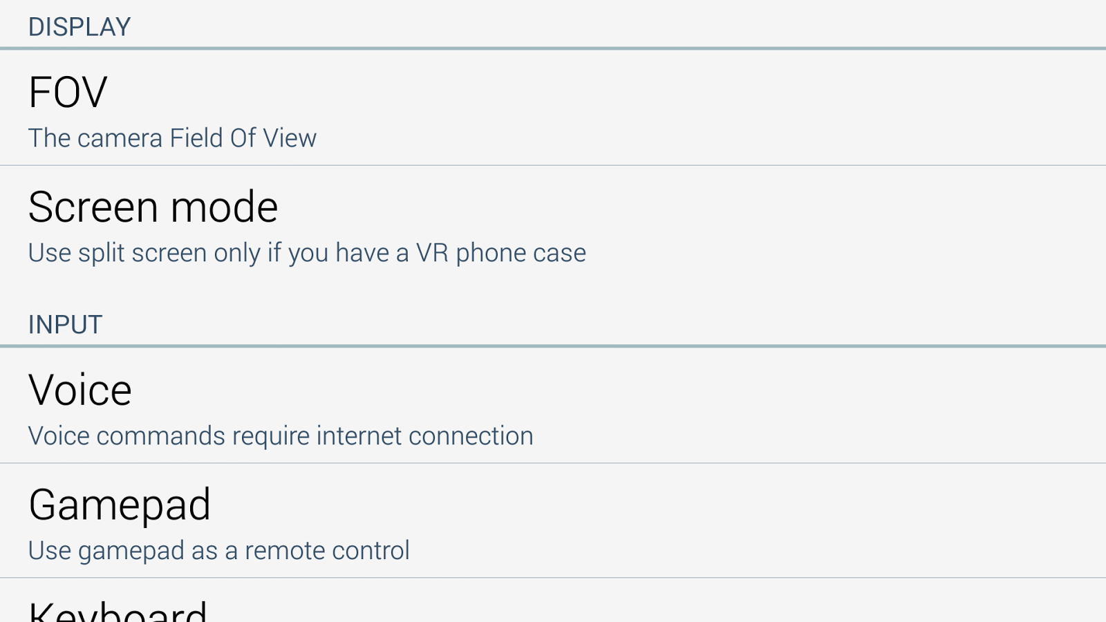 VR Player - screenshot