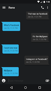 Lastest EvolveSMS Theme Stealth Blue 2 APK for Android