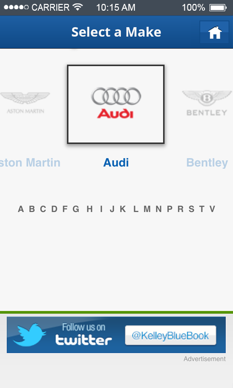 KBB.com Car Prices &amp; Reviews Screen 2
