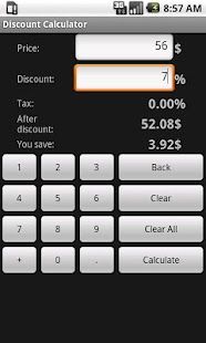 Discount calculator