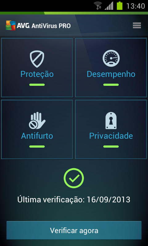 AVG Antivirus Pro - Screenshot