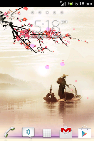 Sakura on River Live Wallpaper