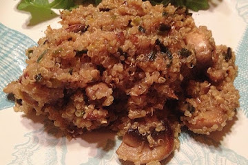 Caramelized Leek, Fennel and Mushroom Quinoa
